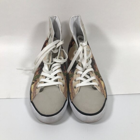 Rodeo Cowboy Scenic Canvas High Top Lace-Up Shoes M/W US 9/10 UK 8/8 EU 42/41 - Picture 3 of 16